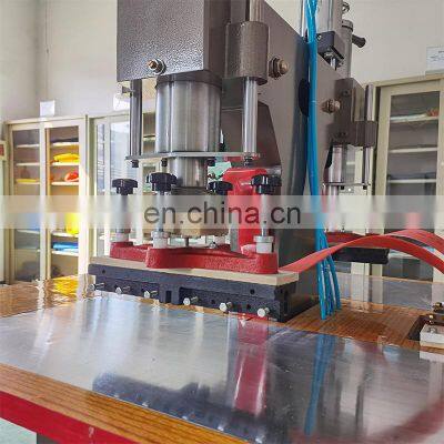 Pneumatic Double Head High Frequency Leather Embossing Welding Machine photo-5