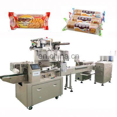 Ruipuhua Automatic Biscuits Crackers Tray-less On edge Tube Shape Flow Pack Packaging Machine