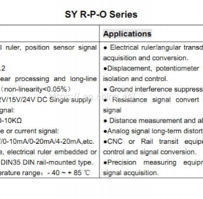 Potentiometer/Sensor Resistance/Electrical Ruler Signal to 4-20mA/0-5V/0-10V Transmitter Sy (ISO) R-P-O photo-4