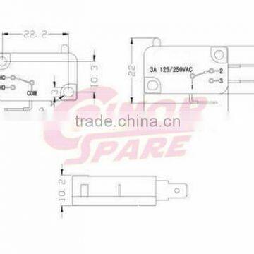 China Factory Price Competitive On-off Micro Switch Plunger Type photo-3