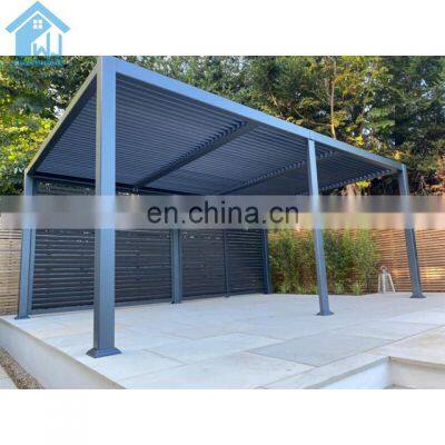 3x6 Motorised louvre roof rainproof electric aluminum louvered pergola manufacturers