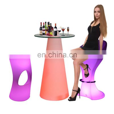 led chair /Pub lights furniture set round and bar garden stool chair modern bar set bistro table and chair