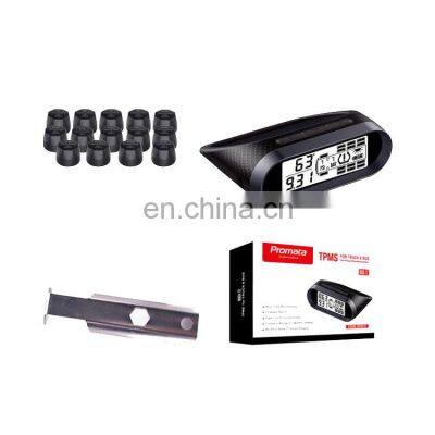 Promata Auto Wireless Solar Powered Trailer Bus Truck TPMS Tire Pressure Monitoring System Digital With 14 Tire Sensors Ce photo-3