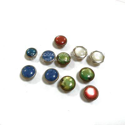 HLD factory wholesale color BRASS&SS 16L 18L pearl Prong snap button for clothes