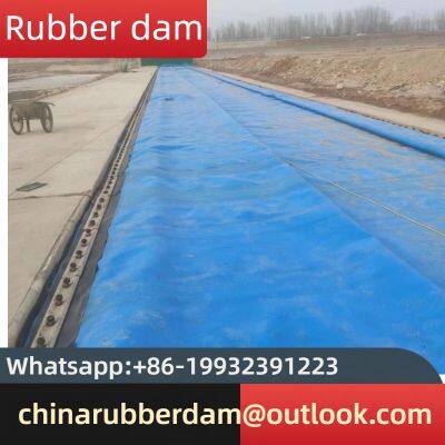 Production of customized rubber water storage dam, overall sloping rubber dam, inflatable flood control dam