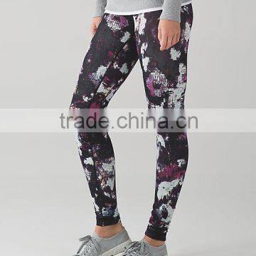 new tight yoga pants/colorful sublimation yoga capri/women fitness legging