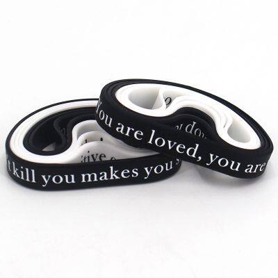 Hot Sale Custom Silicone Bracelet Anti-Bullying Propaganda Quotes for Children's Healthy Growth for Events Factory Wholesale photo-6