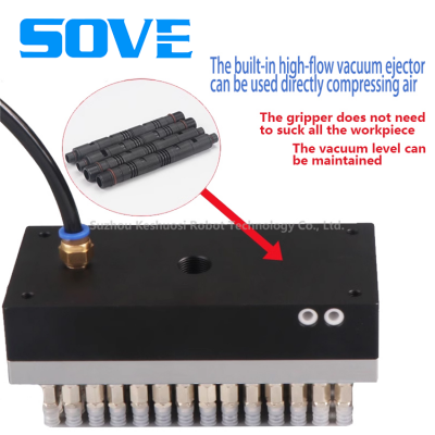 SOVE AutoAutomated Vacuum Grabbing Systemated Vacuum Grabbing System Vacuum Grabbing Generator Integrated Vacuum Suction Cup for Industrial Robots photo-3