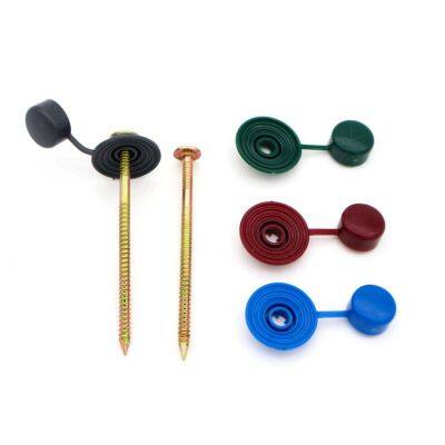 Clous de toiture auto-perçants à tête sûre - Acier au carbone de 2,3 mm pour panneaux ondulés