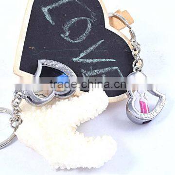 Wholesale Jewelry Heart Desgin for Couple Promotional Metal Keychain photo-2