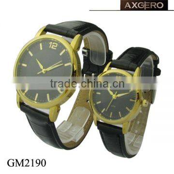 Hot Selling Round Face Chinese Quartz Couple Watch photo-3