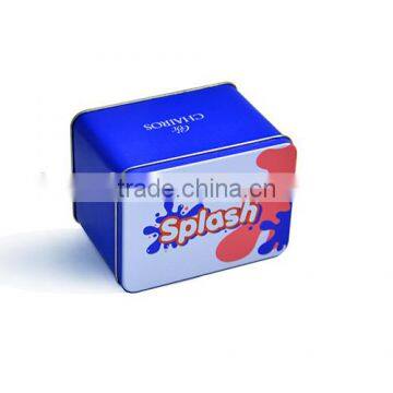 watch tin box,small rectangular cookie tin box,metal tinplate for storage