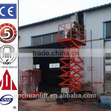 1.35~10m, 0.5 ton scissor lift platform for wheelchair /hydraulic arm lift platform /mini scissor lift platform