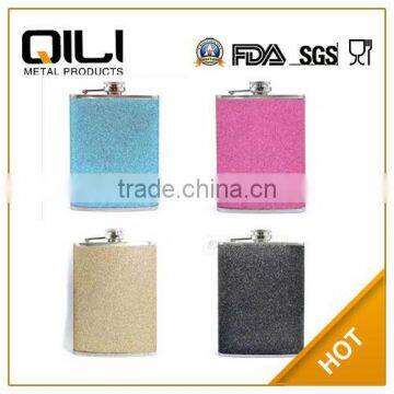 5oz high quality popular color stainless steel whosale mini hip flask