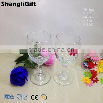 High-End 185ml Glass Drinking Cup Burgundy Wine Glass Goblet