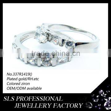 Fashion Ring With Big Stone 925 Silver Material Couple Love Band Rings Cheap Wedding Ring for Unisex Gender photo-3