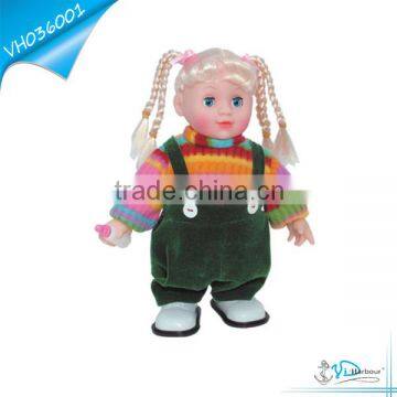 12 Inch Happy Music Battery Operated Walk Singing Lovely Girl Doll