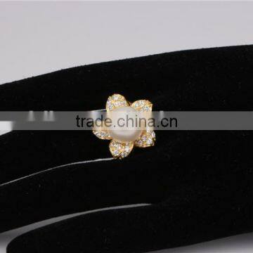Promotion Latest Fashion Cu Copper Pearl Ring Design photo-6