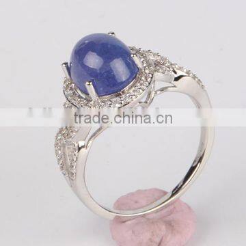 China Professional Fashion Blue Jewelry Star Sapphire Ring photo-2