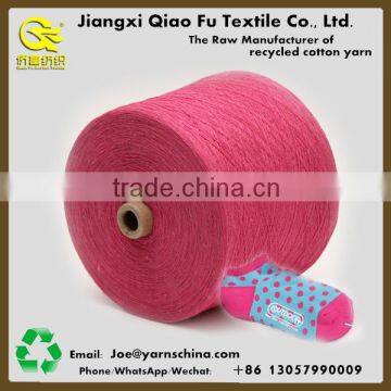 Ne20s recycled open end black cotton sock yarn manufacturer