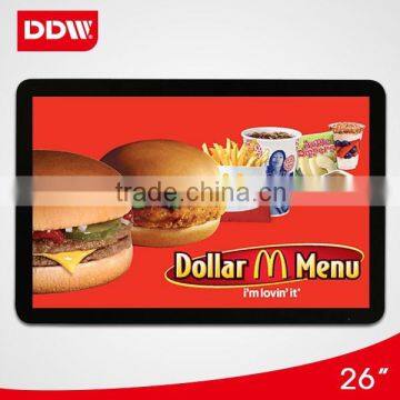 26inch tft touch sreen monitor with hdmi input lcd tv advertising display