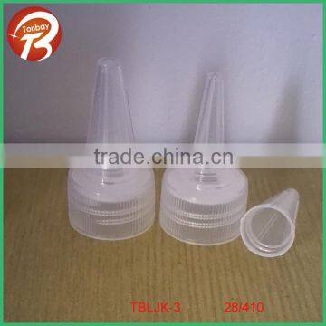 28/410 Cosmetic bottle push pull cap with over cap TBLJK-3