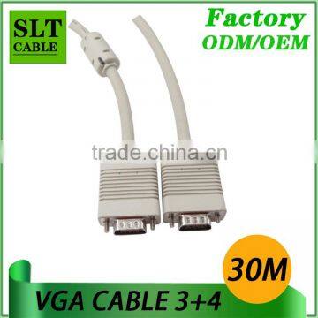 SLT 30M VGA Male to VGA Male Cable 15pin for Computer Monitor Projector Laptop Hdtv LCD Etc Multimedia photo-2