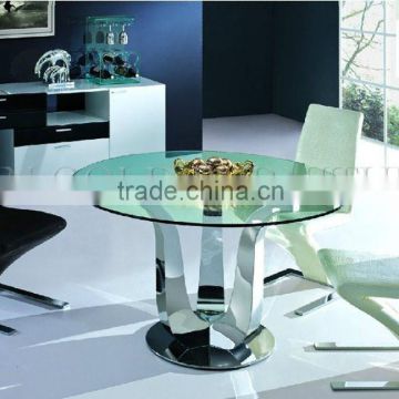 2014 NEW glass round dining table (SZ-DT014)