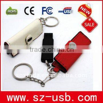 Promotional gift Leather USB Flash Drive