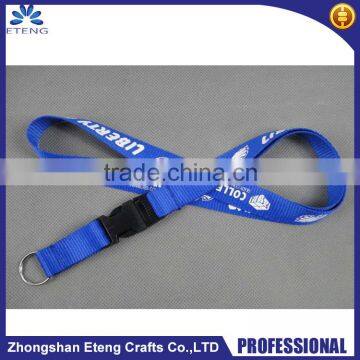 New wholesale custom key lanyards,neck lanyard with metal key ring