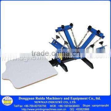 Cheap 4 Color 1 Station TShirt Manual Silk Screen Printing Machinery With Exposure Unit photo-3