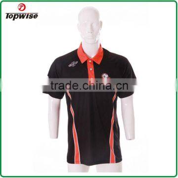 custom Lapel Men Badminton sulimation polo shirt