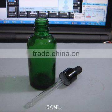 New arrival hot sale 50ml green glass essential oil Bottle