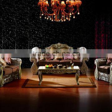 Gorgeous velvet fabric silver legs sofa set A80099