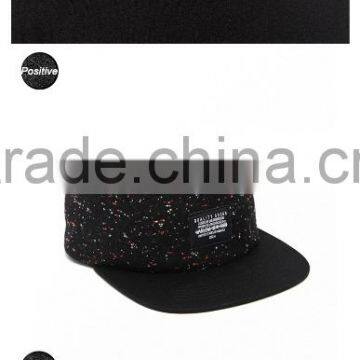 100% Wool Custom Embroidered 5 Panel Snapback Hats Wholesale photo-6