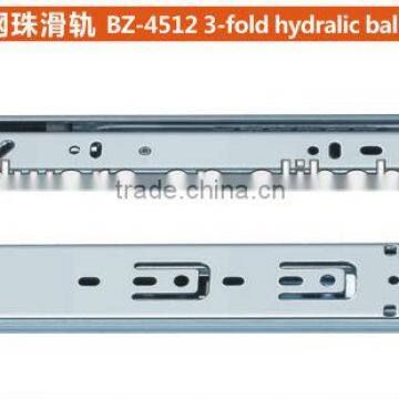 45mm 3-fold full hydraulic ball bearing drawer slide