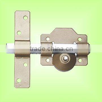 Long Sqare Bar Lock Flush Door Bolt Lock in Spainsh Style Lock Key or Knob Operated Gun Lock photo-2