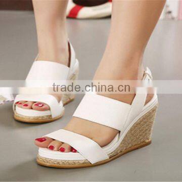 Wholesale China Women Shoes High Heels Sexy New Design Women Wedge Sandals  photo-5