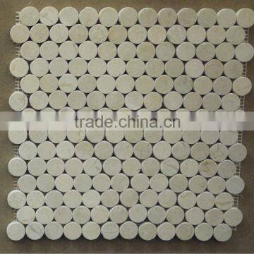 12''x12'' natural stone CREMA MARFIL marble mosaic