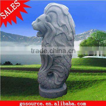 Sigapore Garden Stone Lion Fountain