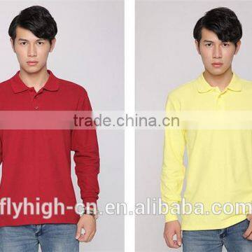 New Style Casual Long Sleeve Unisex Polo T Shirt photo-6