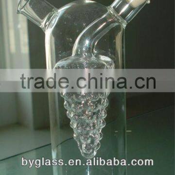 glass oil and vinegar cruet grape