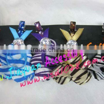 Satin hair clips