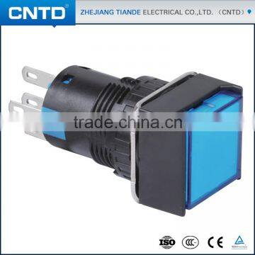 CNTD Most Popular Products Mechanical Square Push Button Switch With Light