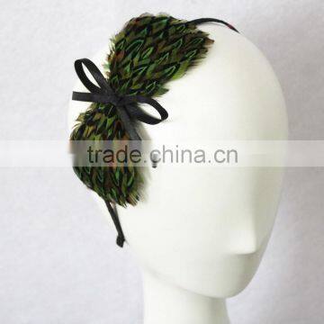 Fashion elegant feather fascinator on headband                        
                                                Quality Choice