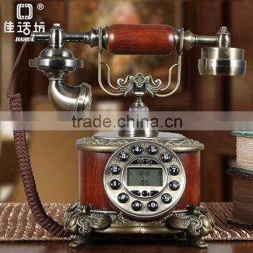 Home decorative old style wooden vintage telephone with cheap price