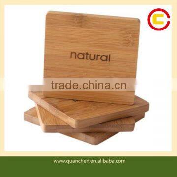 Thick High Quality Bamboo Coaster Set