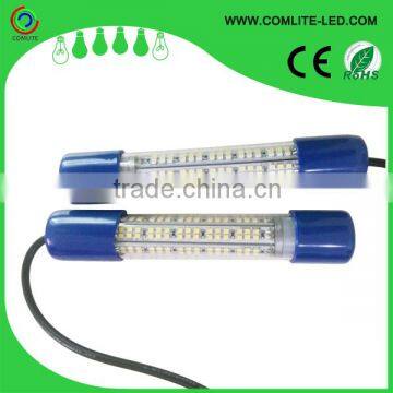 8W submersible 12V white and green squid LED underwater fishing light