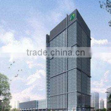 unitized glass curtain wall ,