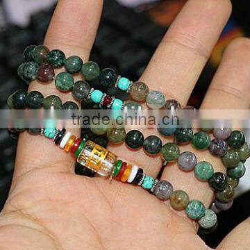 Wholesale fashion gemstone indian agate beads bracelet jewelry